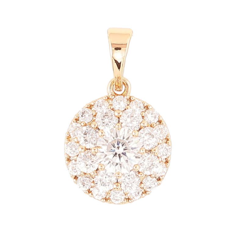 Кулон Xuping Позолота 18K «Інкрустація цирконієм» для ланцюжка до 5мм фото №2 Кулон Xuping Позолота 18K «Інкрустація цирконієм» для ланцюжка до 5мм фото №2