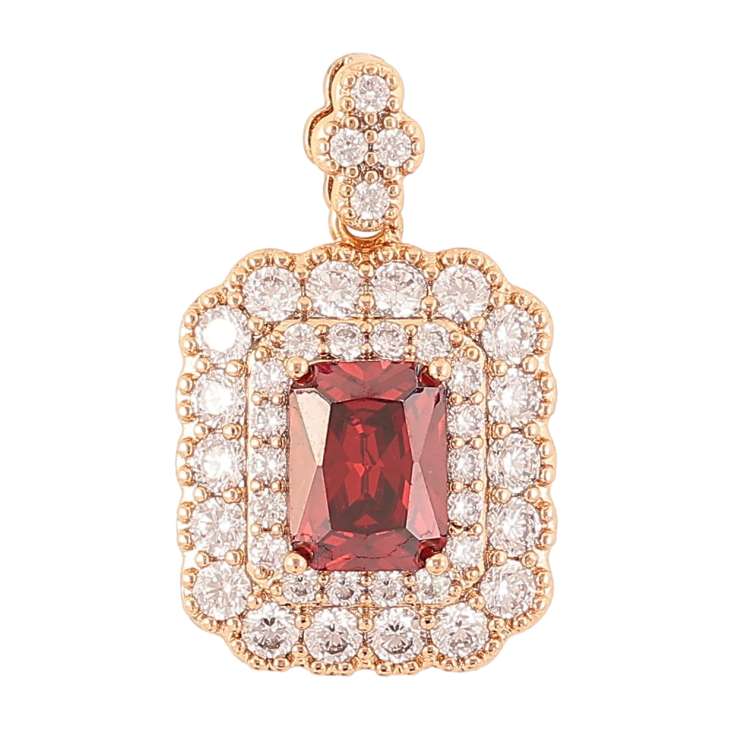 Кулон Xuping Позолота 18K «Інкрустація цирконієм з червоним фіанітом» для ланцюжка до 3мм фото №13 Кулон Xuping Позолота 18K «Інкрустація цирконієм з червоним фіанітом» для ланцюжка до 3мм фото №13
