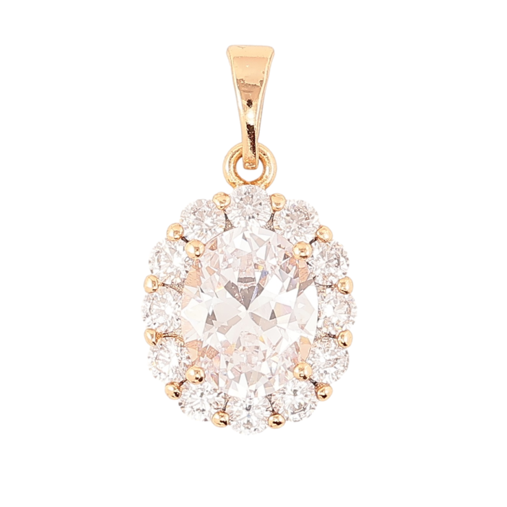 Кулон Xuping Позолота 18K «Інкрустація цирконієм» для ланцюжка до 5мм фото №6 Кулон Xuping Позолота 18K «Інкрустація цирконієм» для ланцюжка до 5мм фото №6