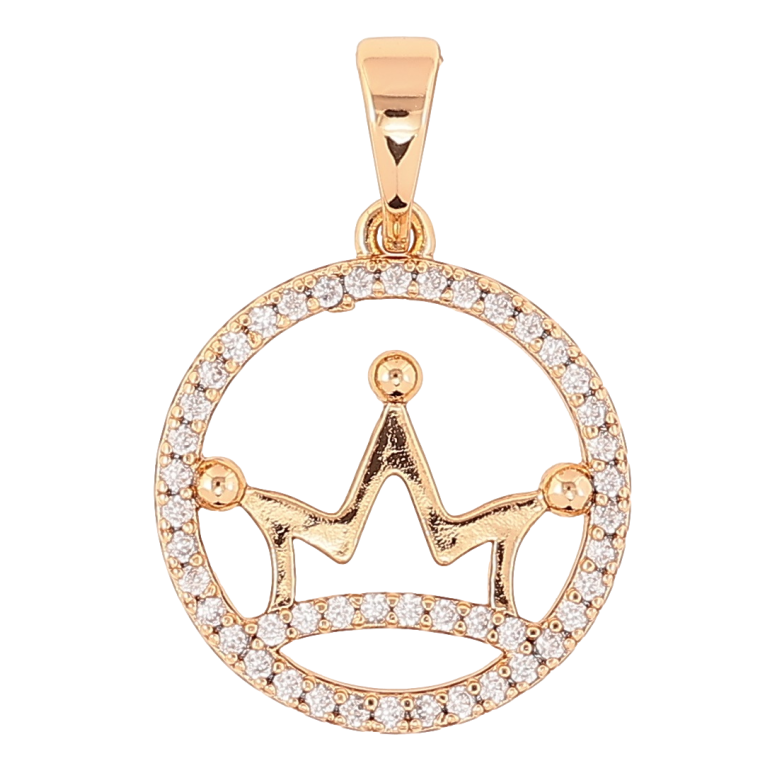 Кулон Xuping Позолота 18K «Корона в колечку цирконію» для ланцюжка до 5мм фото №22 Кулон Xuping Позолота 18K «Корона в колечку цирконію» для ланцюжка до 5мм фото №22