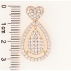 Кулон Xuping Позолота 18K Декоративное сердечко с инкрустацией цирконием для цепочки до 3мм фото №2