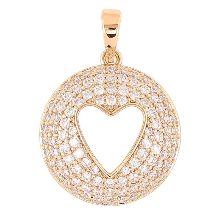 Кулон Xuping Позолота 18K «Інкрустація цирконієм із сердечком» для ланцюжка до 6мм фото №15 Кулон Xuping Позолота 18K «Інкрустація цирконієм із сердечком» для ланцюжка до 6мм фото №15