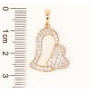 Кулон Xuping Позолота 18K «Сердечка з інкрустацією цирконієм» для ланцюжка до 6мм фото №2 Кулон Xuping Позолота 18K «Сердечка з інкрустацією цирконієм» для ланцюжка до 6мм фото №2