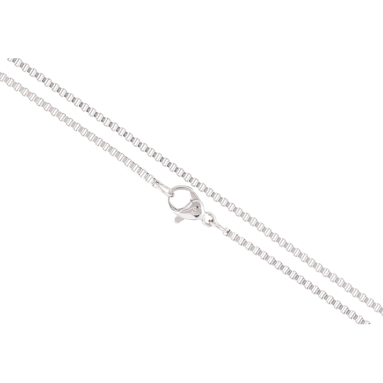 Ланцюжок Xuping ТТМ Stainless Steel колір Родій Плетіння Венеціанське» довжина 50см х 1.5мм фото №1 Ланцюжок Xuping ТТМ Stainless Steel колір Родій Плетіння Венеціанське» довжина 50см х 1.5мм фото №1
