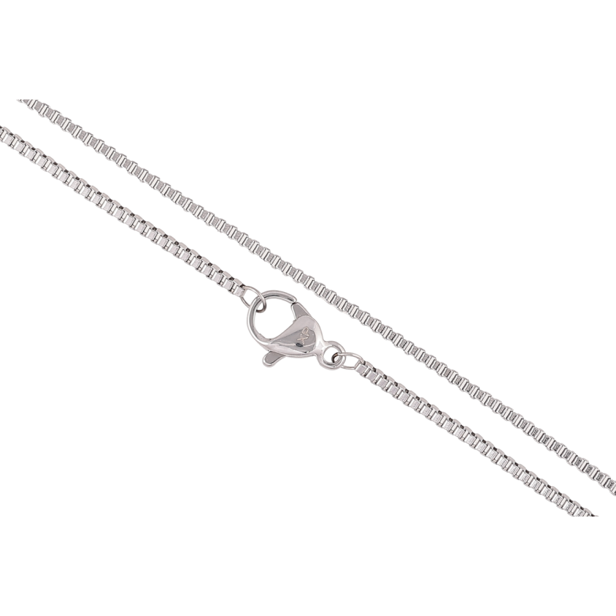 Цепочка Xuping ТТМ Stainless Steel цвет Родий Плетение Венецианское длина 60см х 1.5мм фото №1 Цепочка Xuping ТТМ Stainless Steel цвет Родий Плетение Венецианское длина 60см х 1.5мм фото №1
