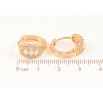 Сережки Xuping Позолота 18K колечка «Інкрустація цирконієм» фото №2