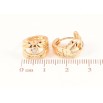 Серьги Xuping Позолота 18K колечки Декоративный узор с цирконием фото №2 Серьги Xuping Позолота 18K колечки Декоративный узор с цирконием фото №2