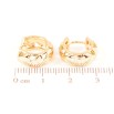 Серьги Xuping Позолота 18K колечки Декоративный узор фото №2 Серьги Xuping Позолота 18K колечки Декоративный узор фото №2