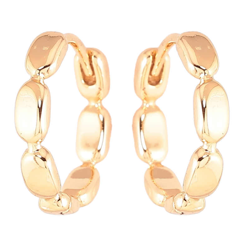 Серьги Xuping Позолота 18K колечки Фигурный узор фото №2