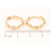 Серьги Xuping Позолота 18K колечки Фигурный узор фото №2