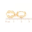 Серьги Xuping Позолота 18K колечки Узор цепочка фото №2 Серьги Xuping Позолота 18K колечки Узор цепочка фото №2
