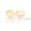 Серьги Xuping Позолота 18K колечки Декоративный узор фото №2 Серьги Xuping Позолота 18K колечки Декоративный узор фото №2
