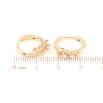 Серьги Xuping Позолота 18K колечки Веточки с цирконием фото №2 Серьги Xuping Позолота 18K колечки Веточки с цирконием фото №2