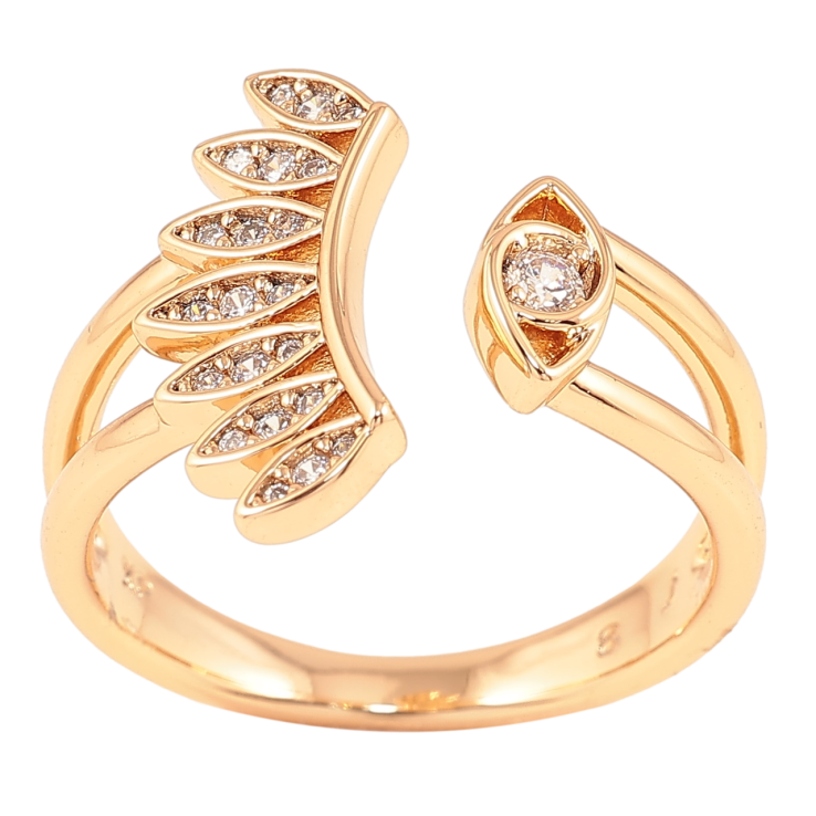 Каблучка Xuping Позолота 18K «Око з інкрустацією цирконієм» фото №16 Каблучка Xuping Позолота 18K «Око з інкрустацією цирконієм» фото №16