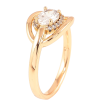 Каблучка Xuping Позолота 18K «Овал з кришталевою вставкою» фото №2 Каблучка Xuping Позолота 18K «Овал з кришталевою вставкою» фото №2