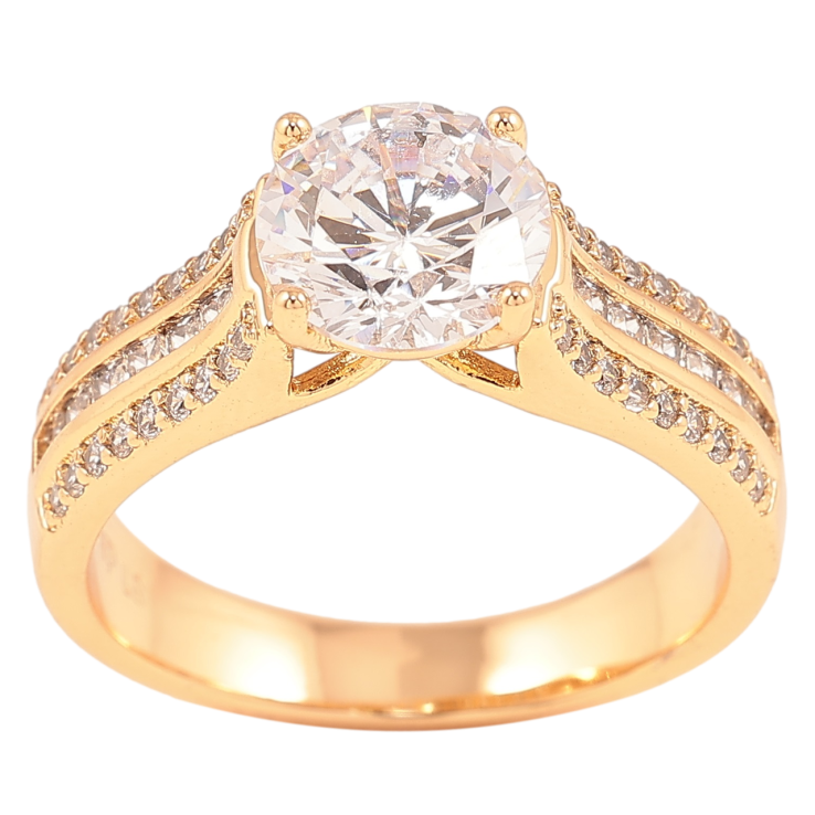 Кольцо Xuping Позолота 18K Инкрустация цирконием фото №6 Кольцо Xuping Позолота 18K Инкрустация цирконием фото №6