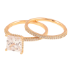 Кольцо Xuping Позолота 18K Двойное с инкрустацией цирконием и фианитом фото №3 Кольцо Xuping Позолота 18K Двойное с инкрустацией цирконием и фианитом фото №3