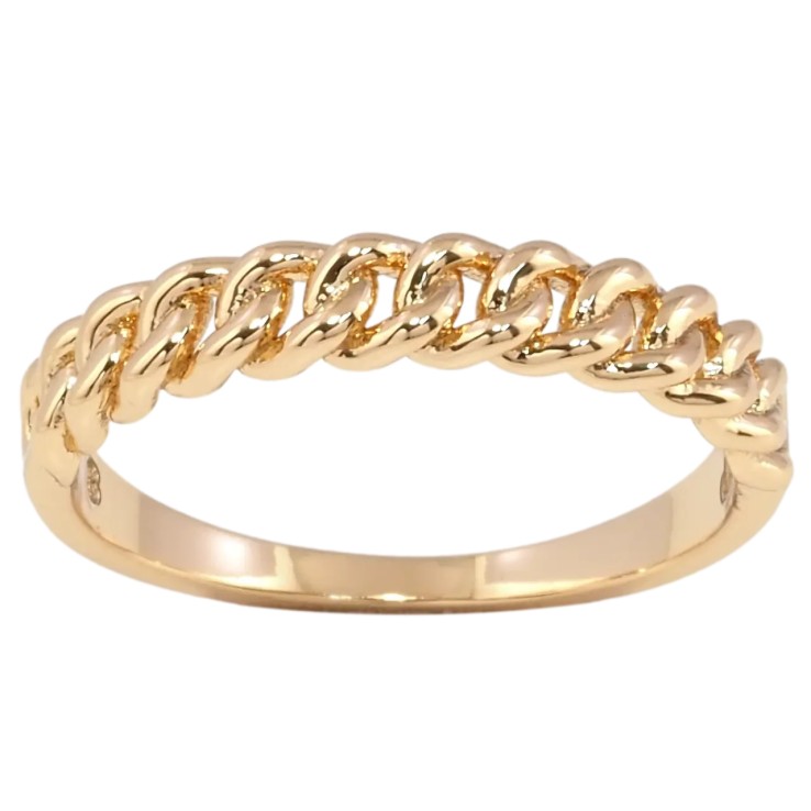 Каблучка Xuping Позолота 18K «Візерунок ланцюжок» фото №22 Каблучка Xuping Позолота 18K «Візерунок ланцюжок» фото №22