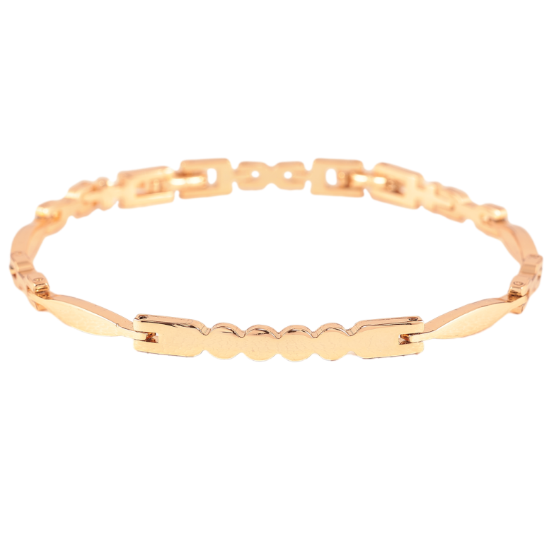 Браслет Xuping Позолота 18K «Фігурні ланки» довжина з доп.замком 17.5,19.5см х 3-4мм фото №13 Браслет Xuping Позолота 18K «Фігурні ланки» довжина з доп.замком 17.5,19.5см х 3-4мм фото №13