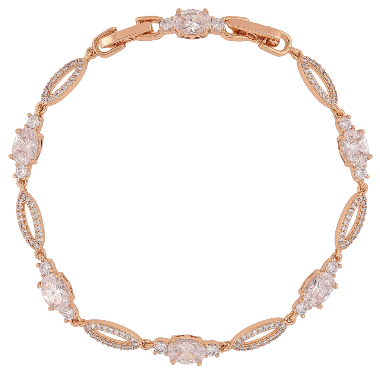 Браслет Xuping Позолота 18K «Кришталевий блиск» довжина з доп.замком 17.5,19.5см х 4-5мм фото №1 Браслет Xuping Позолота 18K «Кришталевий блиск» довжина з доп.замком 17.5,19.5см х 4-5мм фото №1