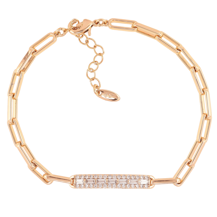 Браслет Xuping Позолота 18K Цепочка с пластиной циркония длинна с доп.цепочкой 18-21см х 3.5мм фото №24 Браслет Xuping Позолота 18K Цепочка с пластиной циркония длинна с доп.цепочкой 18-21см х 3.5мм фото №24