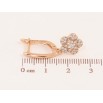 Серьги Xuping Позолота 18K английский замок Цветочки с цирконием фото №2 Серьги Xuping Позолота 18K английский замок Цветочки с цирконием фото №2