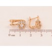 Серьги Xuping Позолота 18K английский замок Цветочки с цирконием фото №2 Серьги Xuping Позолота 18K английский замок Цветочки с цирконием фото №2