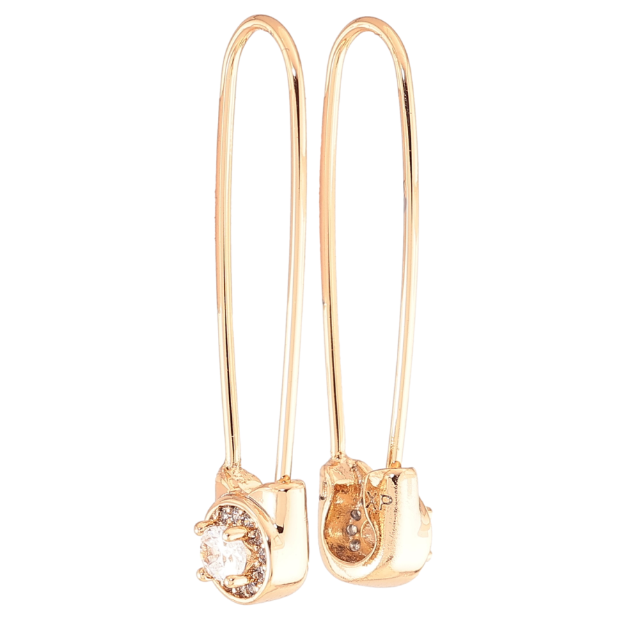 Серьги Xuping Позолота 18K французский замок Булавки с цирконием фото №1 Серьги Xuping Позолота 18K французский замок Булавки с цирконием фото №1