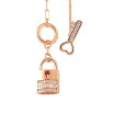 Подвеска на цепочке Xuping Позолота 18K Замочек с ключиком длина 44см х 1-3мм, без замка фото №3 Подвеска на цепочке Xuping Позолота 18K Замочек с ключиком длина 44см х 1-3мм, без замка фото №3