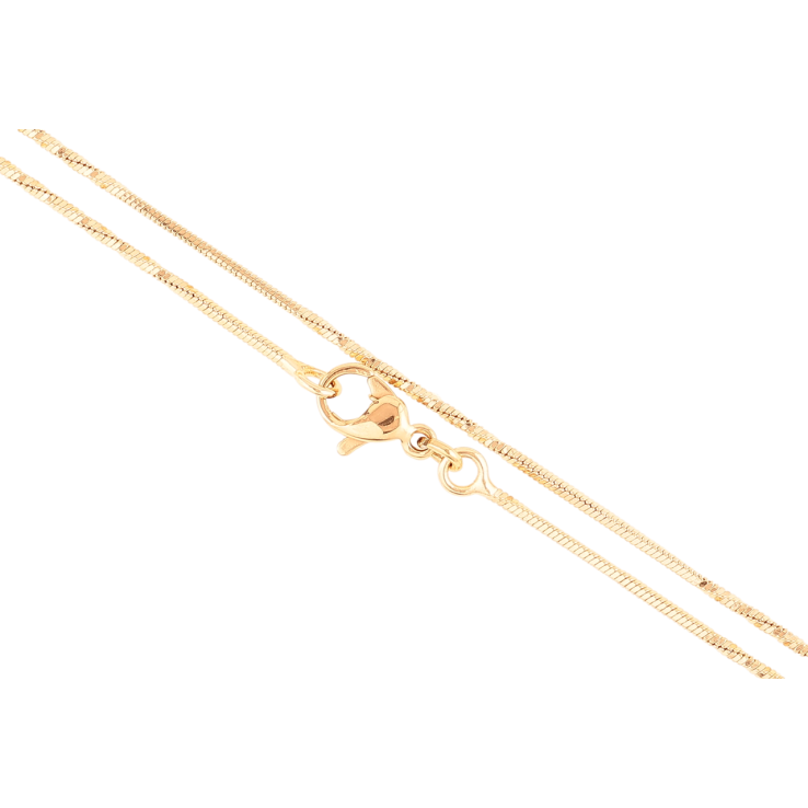 Ланцюжок Xuping Позолота 18K Плетіння Ювелірний шнур перекручений» довжина 46см х 1мм фото №13 Ланцюжок Xuping Позолота 18K Плетіння Ювелірний шнур перекручений» довжина 46см х 1мм фото №13