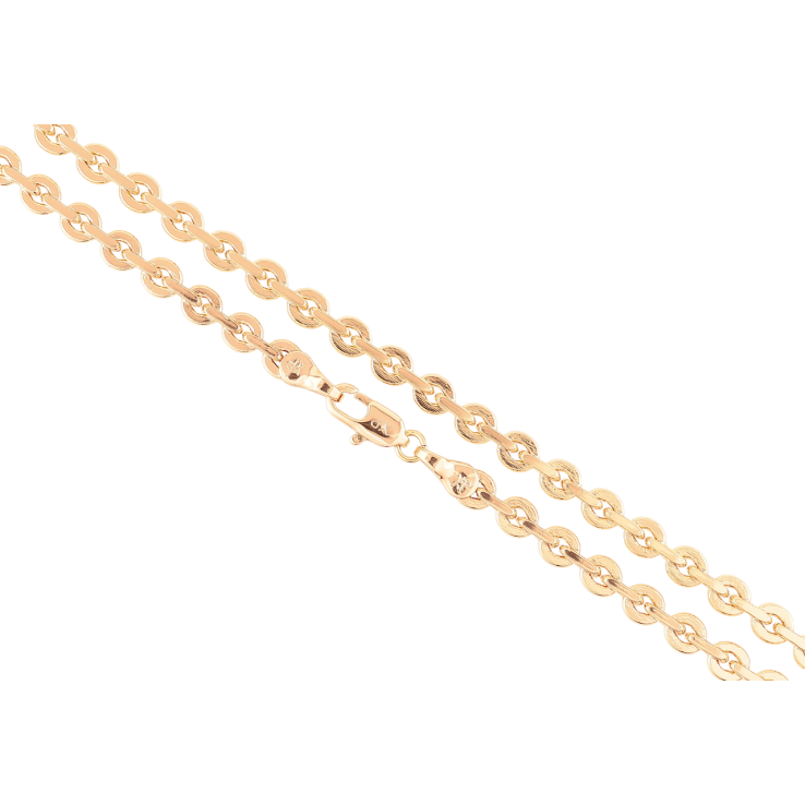 Ланцюжок Xuping Позолота 18K Плетіння Якірне» довжина 45см х 4.5мм фото №4 Ланцюжок Xuping Позолота 18K Плетіння Якірне» довжина 45см х 4.5мм фото №4