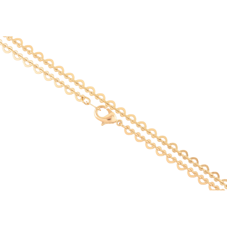 Ланцюжок Xuping Позолота 18K Плетіння Сердечка» довжина 46см х 3.5мм фото №15 Ланцюжок Xuping Позолота 18K Плетіння Сердечка» довжина 46см х 3.5мм фото №15