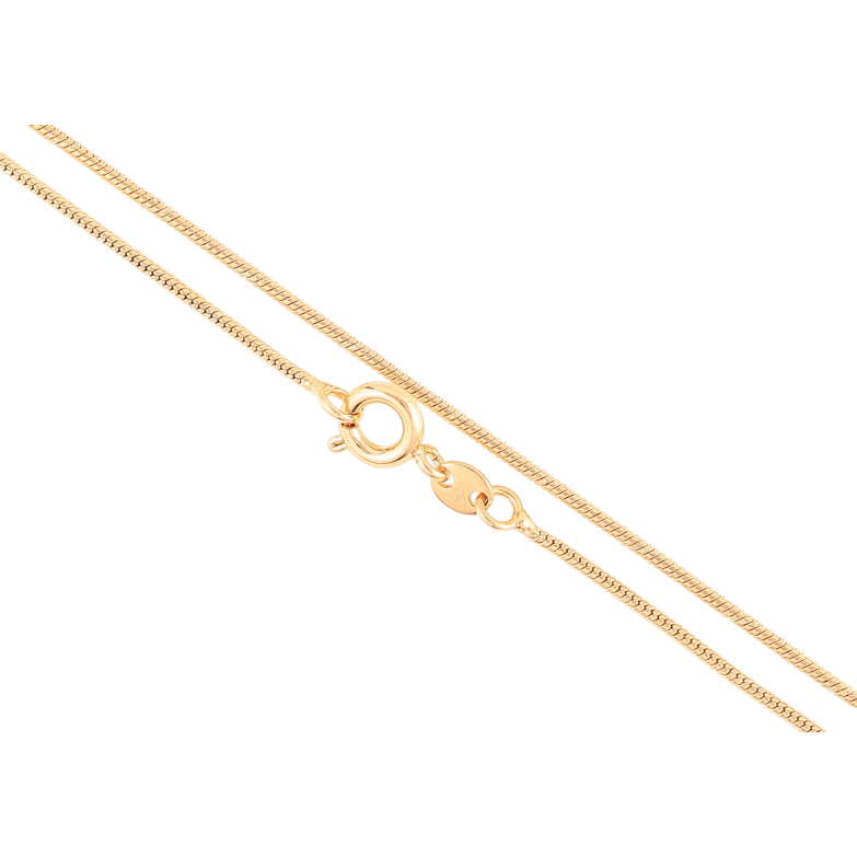 Ланцюжок Xuping Позолота 18K Плетіння Ювелірний шнур» довжина 45см х 1мм фото №4 Ланцюжок Xuping Позолота 18K Плетіння Ювелірний шнур» довжина 45см х 1мм фото №4