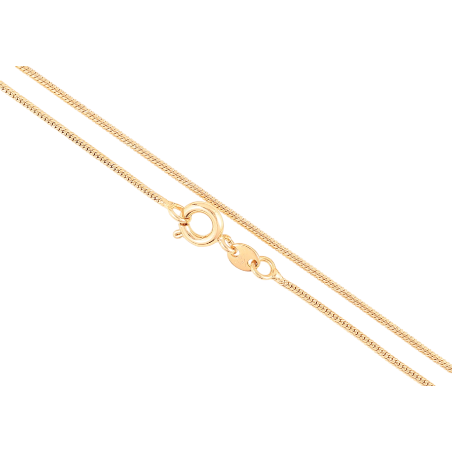 Ланцюжок Xuping Позолота 18K Плетіння Ювелірний шнур» довжина 45см х 1мм фото №1 Ланцюжок Xuping Позолота 18K Плетіння Ювелірний шнур» довжина 45см х 1мм фото №1
