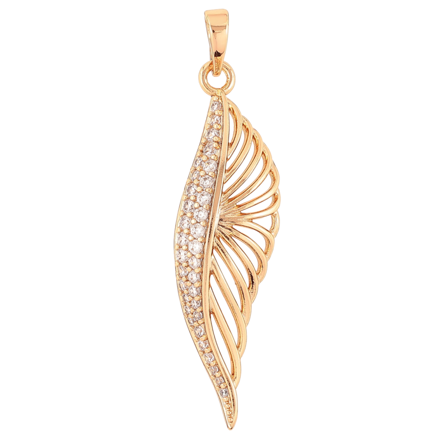 Кулон Xuping Позолота 18K Изящная подвеска с инкрустацией цирконием для цепочки до 6мм фото №1 Кулон Xuping Позолота 18K Изящная подвеска с инкрустацией цирконием для цепочки до 6мм фото №1