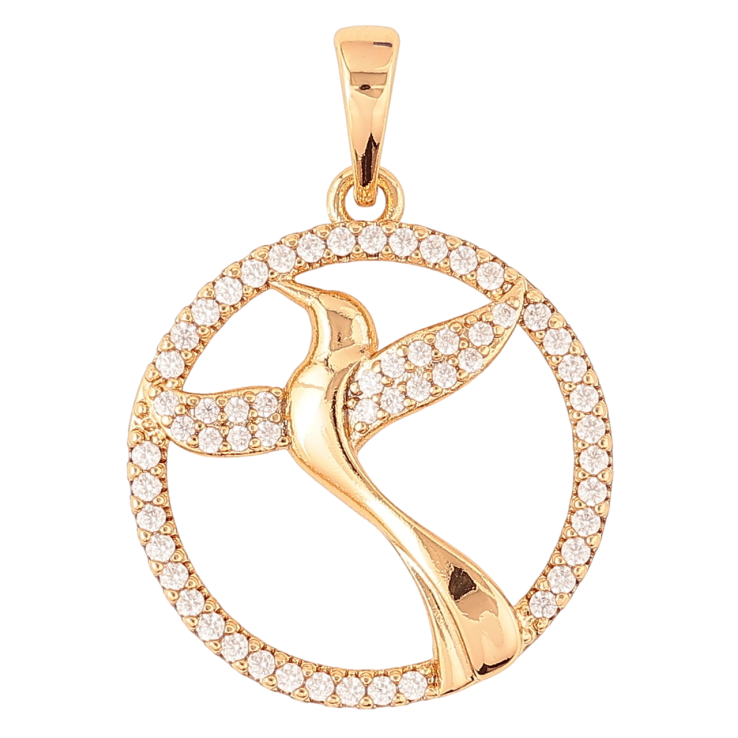 Кулон Xuping Позолота 18K «Птах у колечку, інкрустація цирконієм» для ланцюжка до 6мм фото №14 Кулон Xuping Позолота 18K «Птах у колечку, інкрустація цирконієм» для ланцюжка до 6мм фото №14