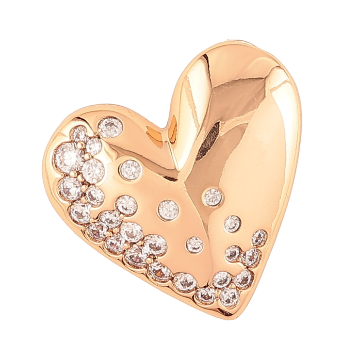Кулон Xuping Позолота 18K Сердечко с цирконием для цепочки до 3мм фото №7 Кулон Xuping Позолота 18K Сердечко с цирконием для цепочки до 3мм фото №7