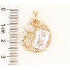 Кулон Xuping Позолота 18K «Декоративний візерунок з фіанітом і цирконієм» для ланцюжка до 5мм фото №2