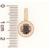 Кулон Xuping Позолота 18K Черный фианит в обрамлении циркония для цепочки до 4мм фото №2