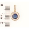 Кулон Xuping Позолота 18K «Синій фіаніт в обрамленні цирконію» для ланцюжка до 4мм фото №2 Кулон Xuping Позолота 18K «Синій фіаніт в обрамленні цирконію» для ланцюжка до 4мм фото №2