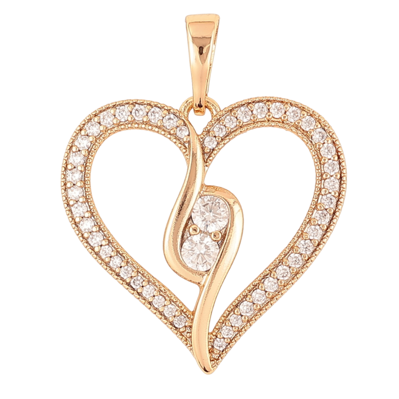 Кулон Xuping Позолота 18K «Сердечко з цирконієм» для ланцюжка до 6мм фото №1 Кулон Xuping Позолота 18K «Сердечко з цирконієм» для ланцюжка до 6мм фото №1