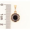Кулон Xuping Позолота 18K «Чорний фіаніт, ø 9мм» для ланцюжка до 5мм фото №2 Кулон Xuping Позолота 18K «Чорний фіаніт, ø 9мм» для ланцюжка до 5мм фото №2