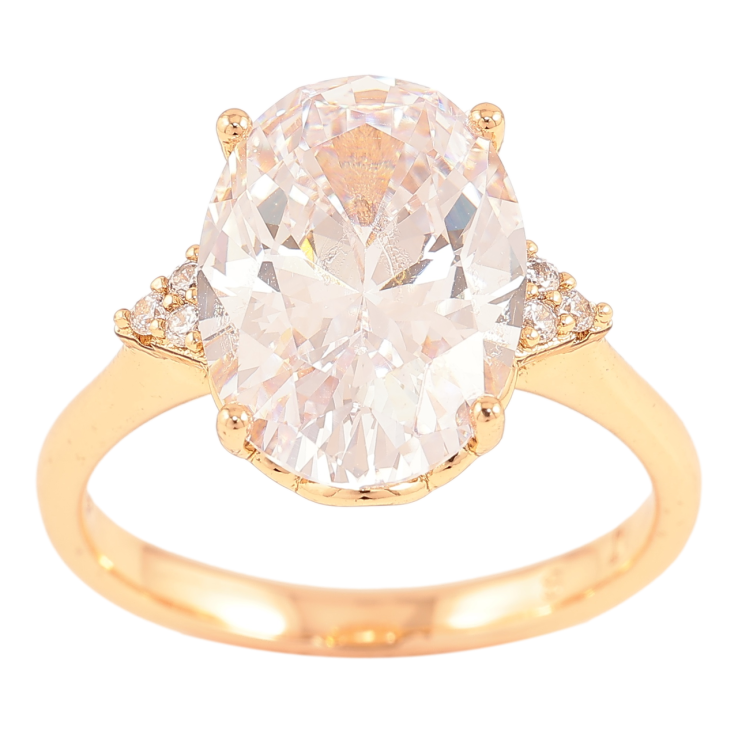 Каблучка Xuping Позолота 18K «Великий фіаніт з цирконієм» фото №15 Каблучка Xuping Позолота 18K «Великий фіаніт з цирконієм» фото №15