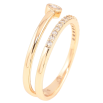 Каблучка Xuping Позолота 18K «Доріжка цирконію з фіанітом» фото №2