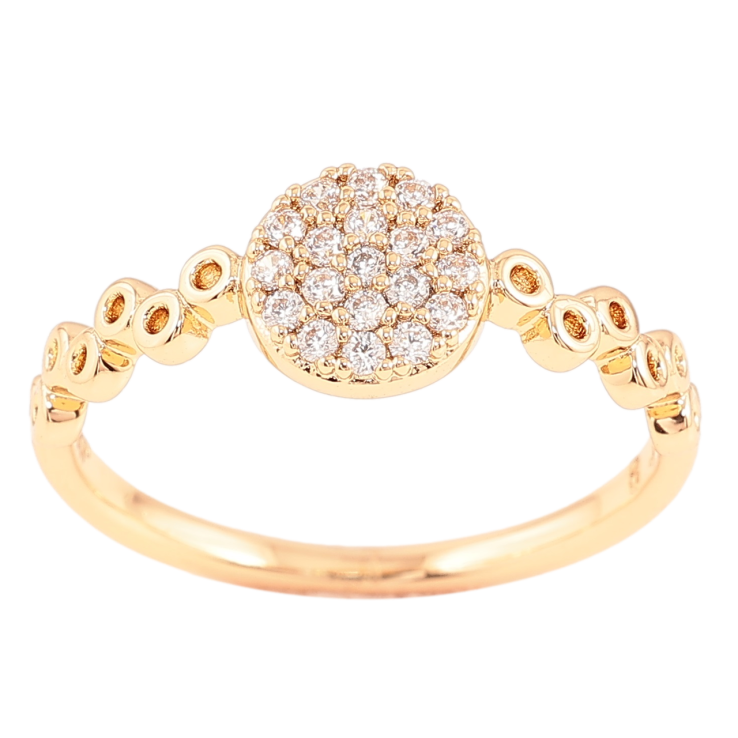 Каблучка Xuping Позолота 18K «Візерунок з інкрустацією цирконієм» фото №7 Каблучка Xuping Позолота 18K «Візерунок з інкрустацією цирконієм» фото №7