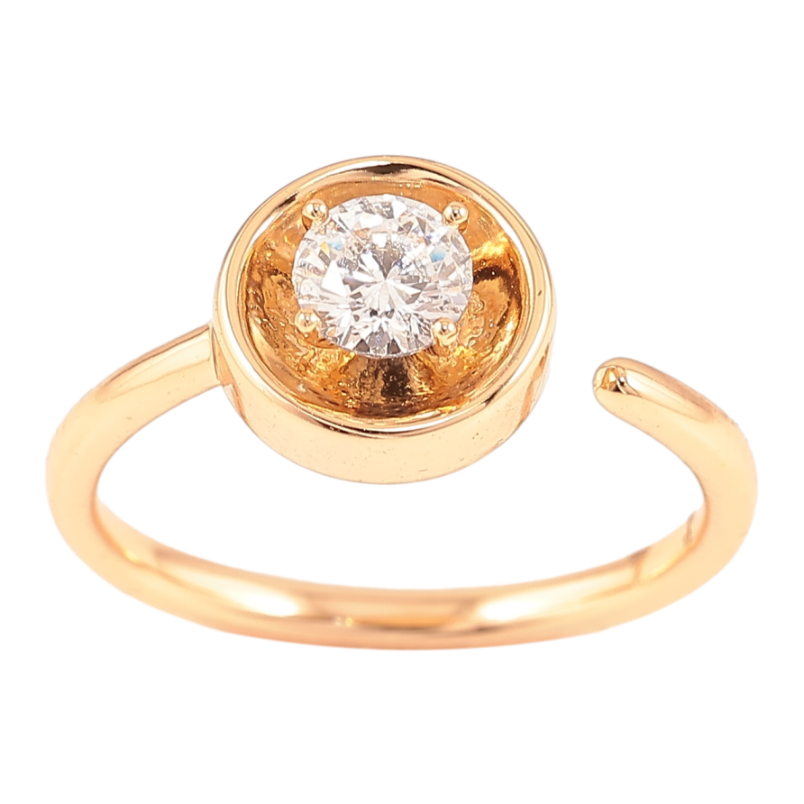 Кольцо Xuping Позолота 18K Фианит фото №1 Кольцо Xuping Позолота 18K Фианит фото №1