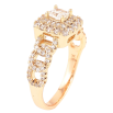 Кольцо Xuping Позолота 18K Инкрустация цирконием фото №2 Кольцо Xuping Позолота 18K Инкрустация цирконием фото №2