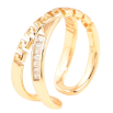 Кольцо Xuping Позолота 18K Греческий узор с дорожкой цирконием фото №2 Кольцо Xuping Позолота 18K Греческий узор с дорожкой цирконием фото №2