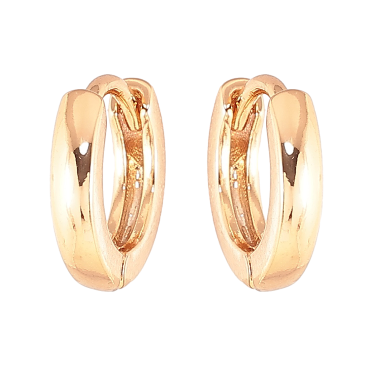 Серьги Xuping Позолота 18K колечки Классика, шир. 2мм ø 11мм фото №22
