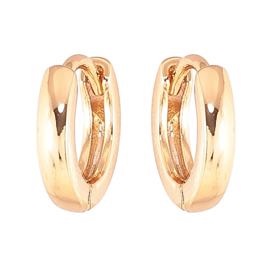 Серьги Xuping Позолота 18K колечки Классика, шир. 2мм ø 11мм фото №1